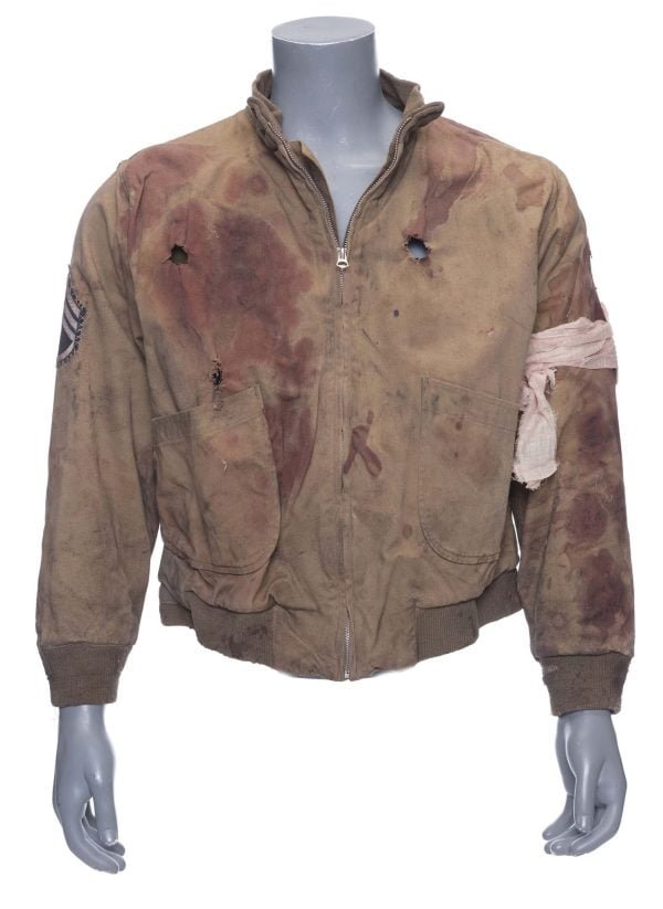 Don Wardaddy Collier's Bloodied Jacket From Fury (2014)