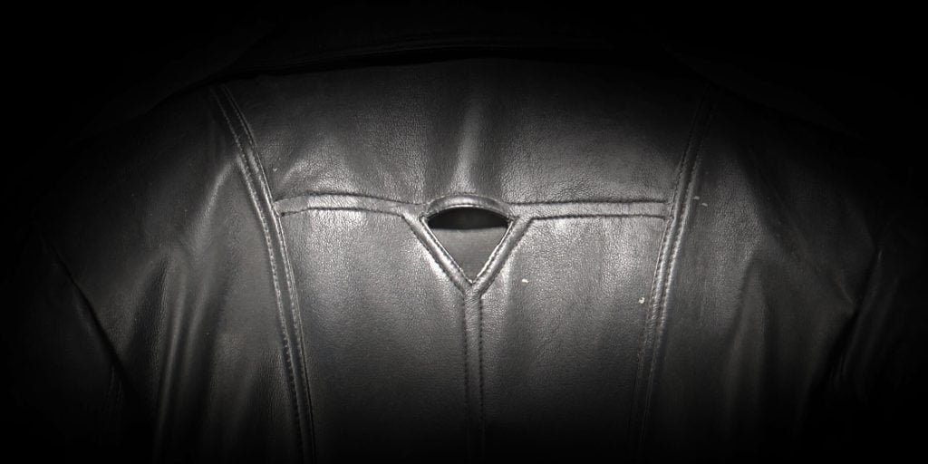 Coat hole in Blade's costume